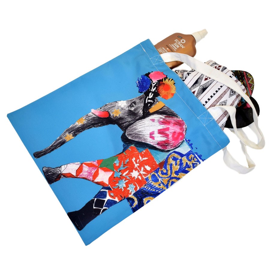Bolsa tote de Elefante indio-Nacnic-Nacnic Estudio SL-para cada dia