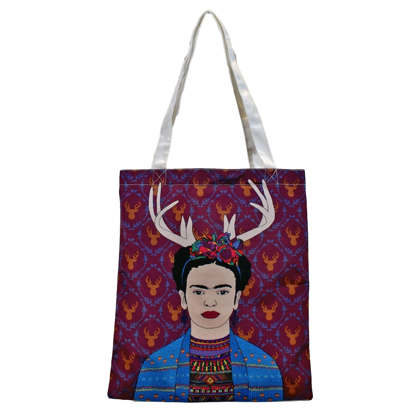 Bolsa tote de Frida vintage cuernos-Nacnic-Nacnic Estudio SL-para cada dia