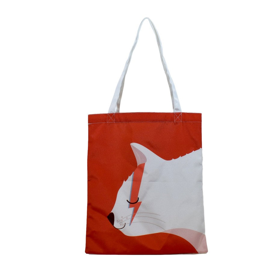Bolsa tote de Gatito David Bowie-Nacnic-Nacnic Estudio SL-para cada dia
