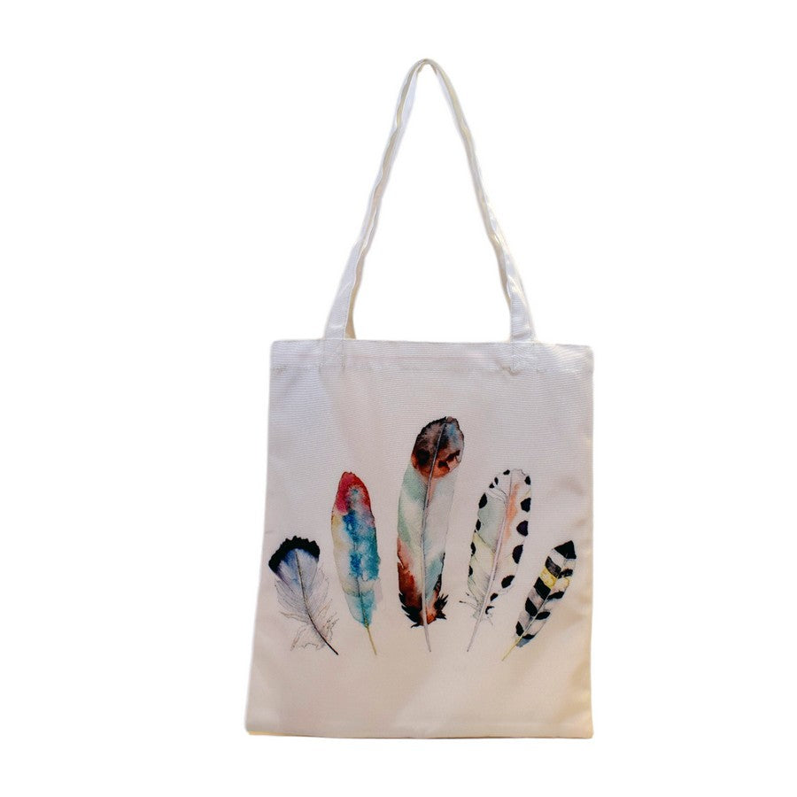 Bolsa tote de Plumas multicolor cielo-Nacnic-Nacnic Estudio SL-para cada dia