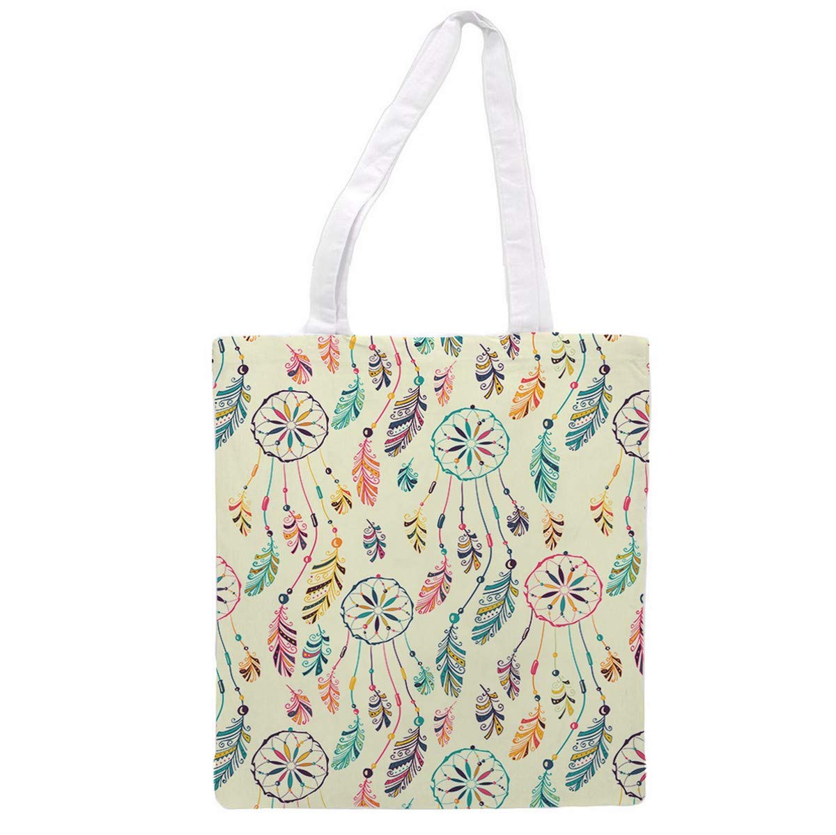 Bolsa Tote de tela | Diseño Atrapasueños | Bandolera con asas largas multiusos, reutilizable y ecológica.-Nacnic-Nacnic Estudio SL-para cada dia