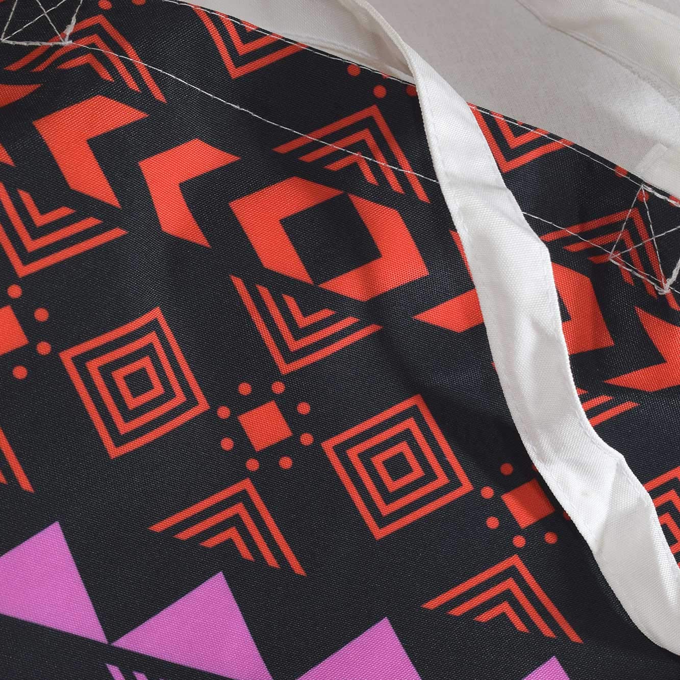 Bolsa Tote de tela | Diseño Geométrico Fluorescente | Tote Bag con asas largas multiusos, reutilizable y ecológica.-Nacnic-Nacnic Estudio SL-para cada dia