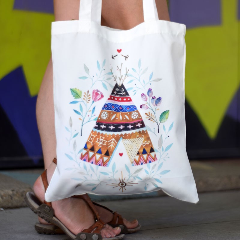Bolsa tote de Tipi indio-Nacnic-Nacnic Estudio SL-para cada dia
