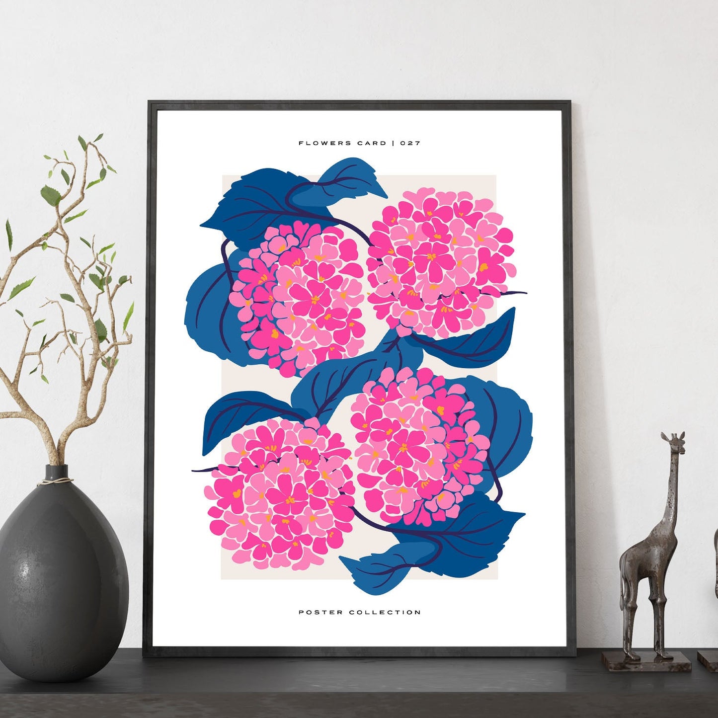 Boquet of Hydrangea-Artwork-Nacnic-Nacnic Estudio SL