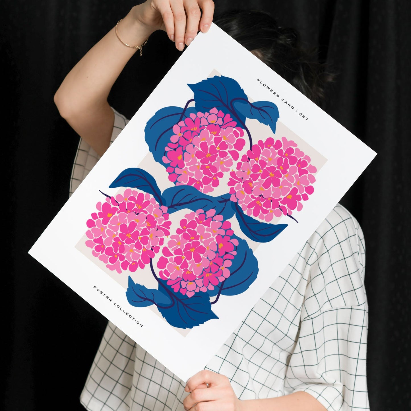 Boquet of Hydrangea-Artwork-Nacnic-Nacnic Estudio SL