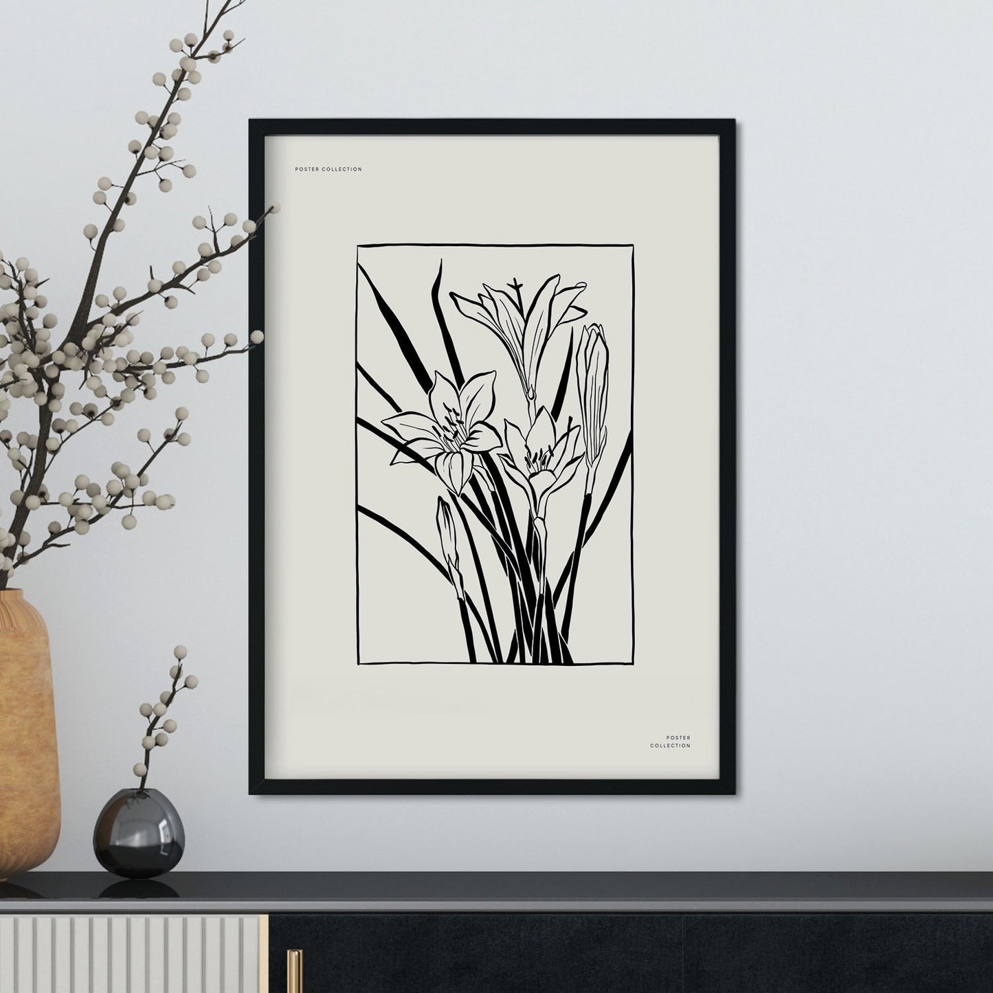 Boquet of Tiger Lily-Artwork-Nacnic-Nacnic Estudio SL