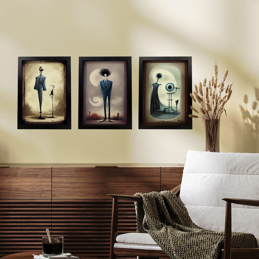 Burton style Animal Illustrations and Posters inspired by Burton's Dark and Goth art Interior Design and Decoration Sets Collection 20-Artwork-Nacnic-Nacnic Estudio SL