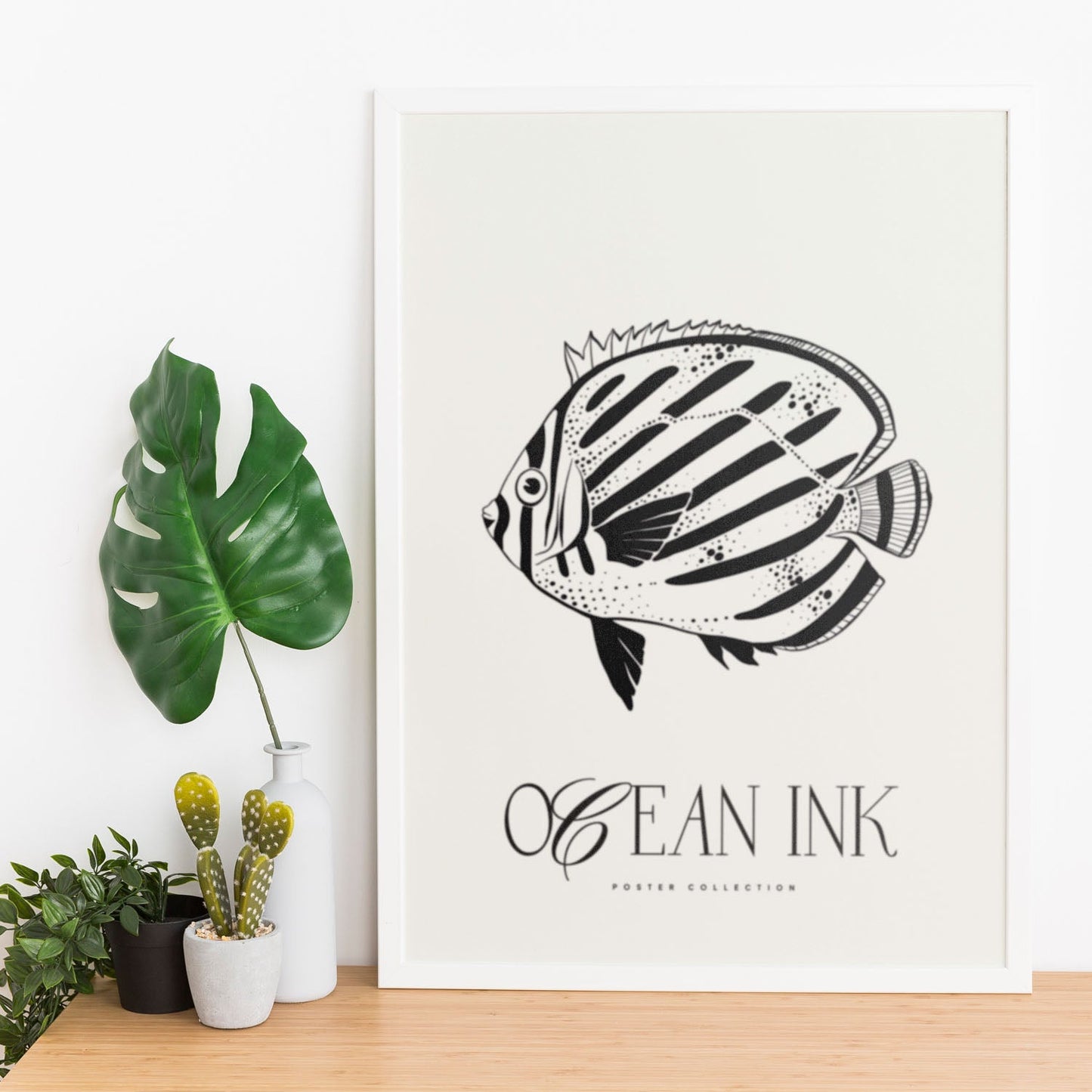 Butterflyfish Stencils-Artwork-Nacnic-Nacnic Estudio SL