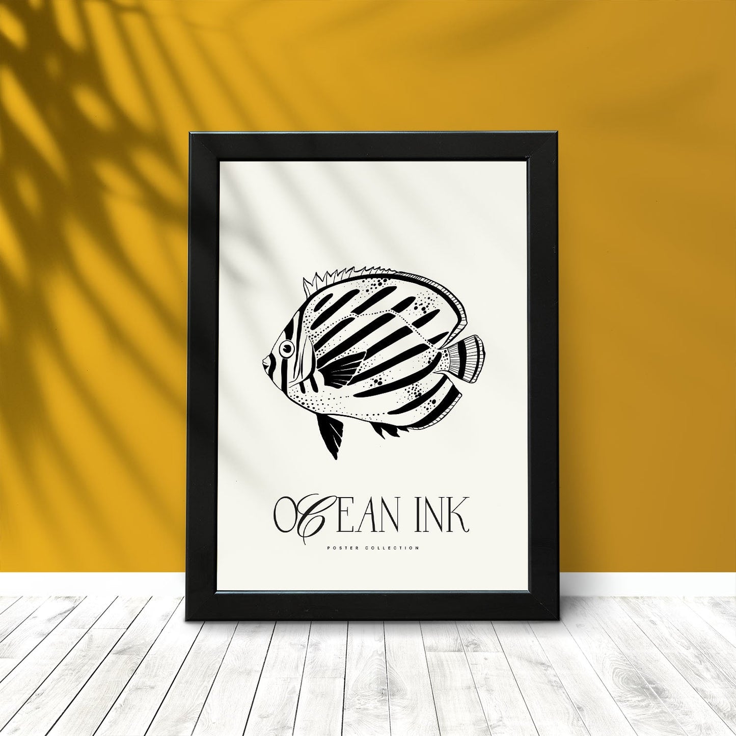 Butterflyfish Stencils-Artwork-Nacnic-Nacnic Estudio SL