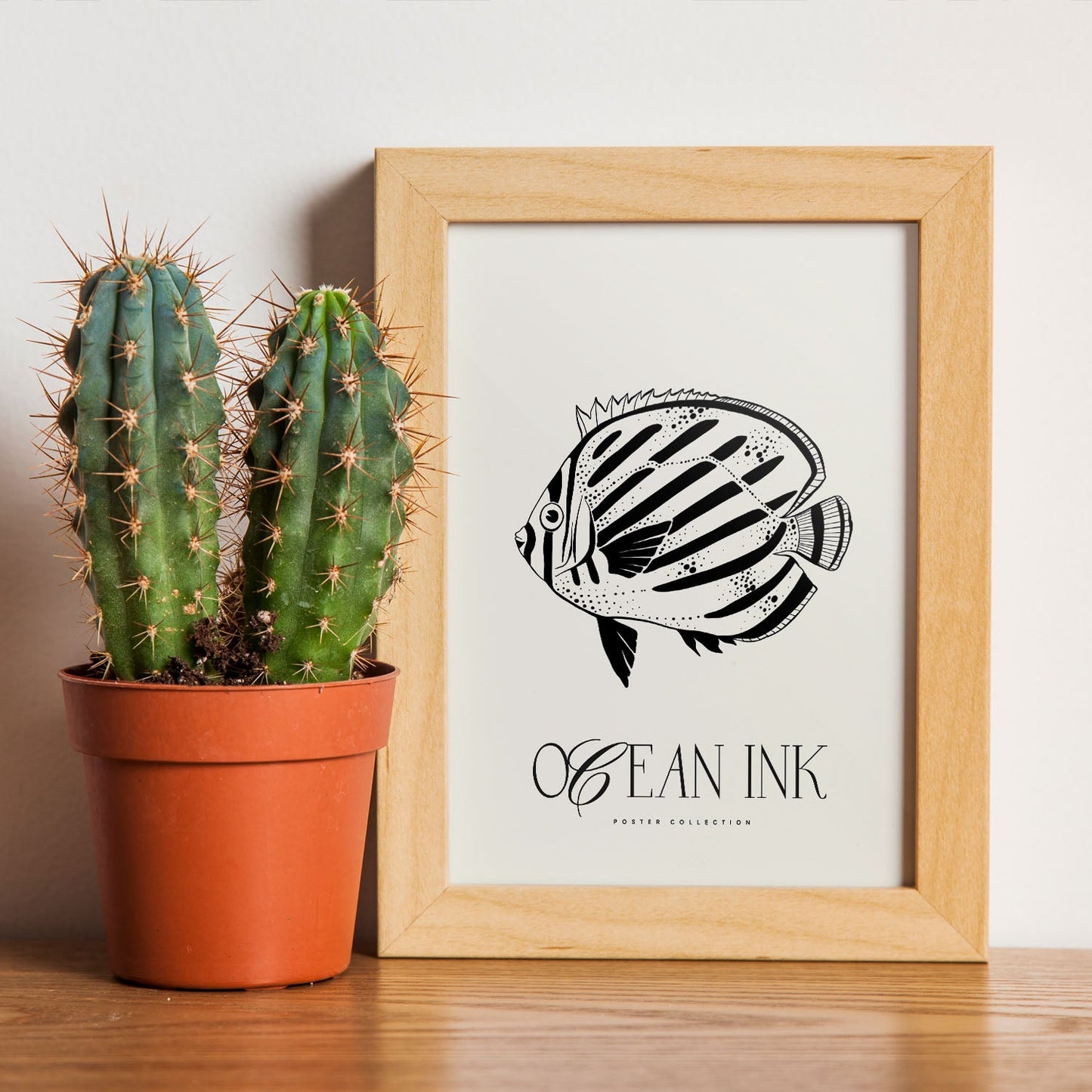 Butterflyfish Stencils-Artwork-Nacnic-Nacnic Estudio SL