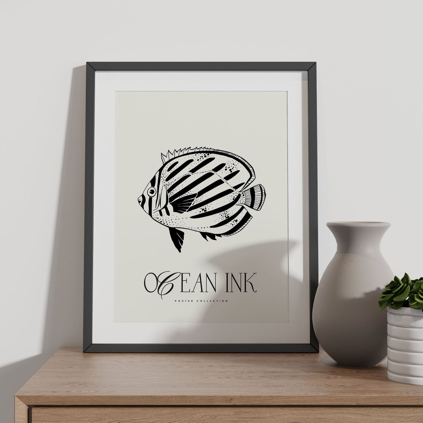 Butterflyfish Stencils-Artwork-Nacnic-Nacnic Estudio SL