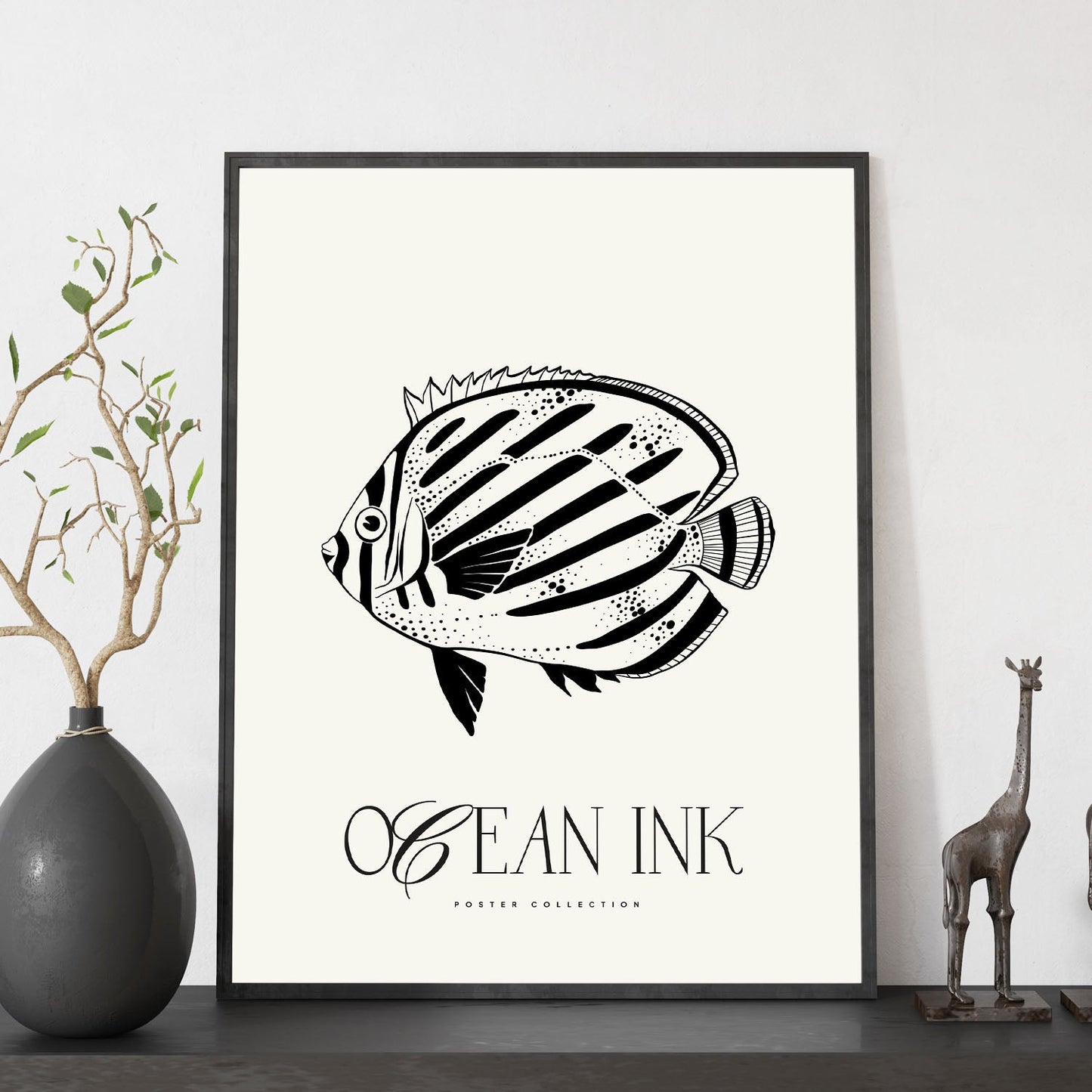 Butterflyfish Stencils-Artwork-Nacnic-Nacnic Estudio SL