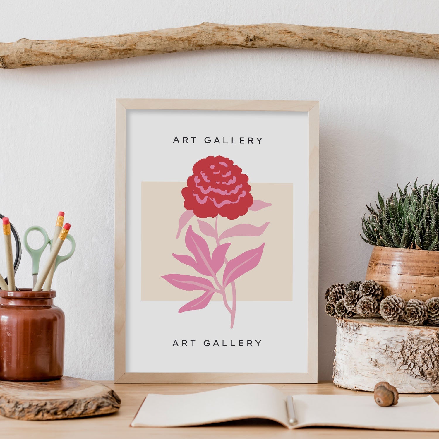 Camellia Flower-Artwork-Nacnic-Nacnic Estudio SL