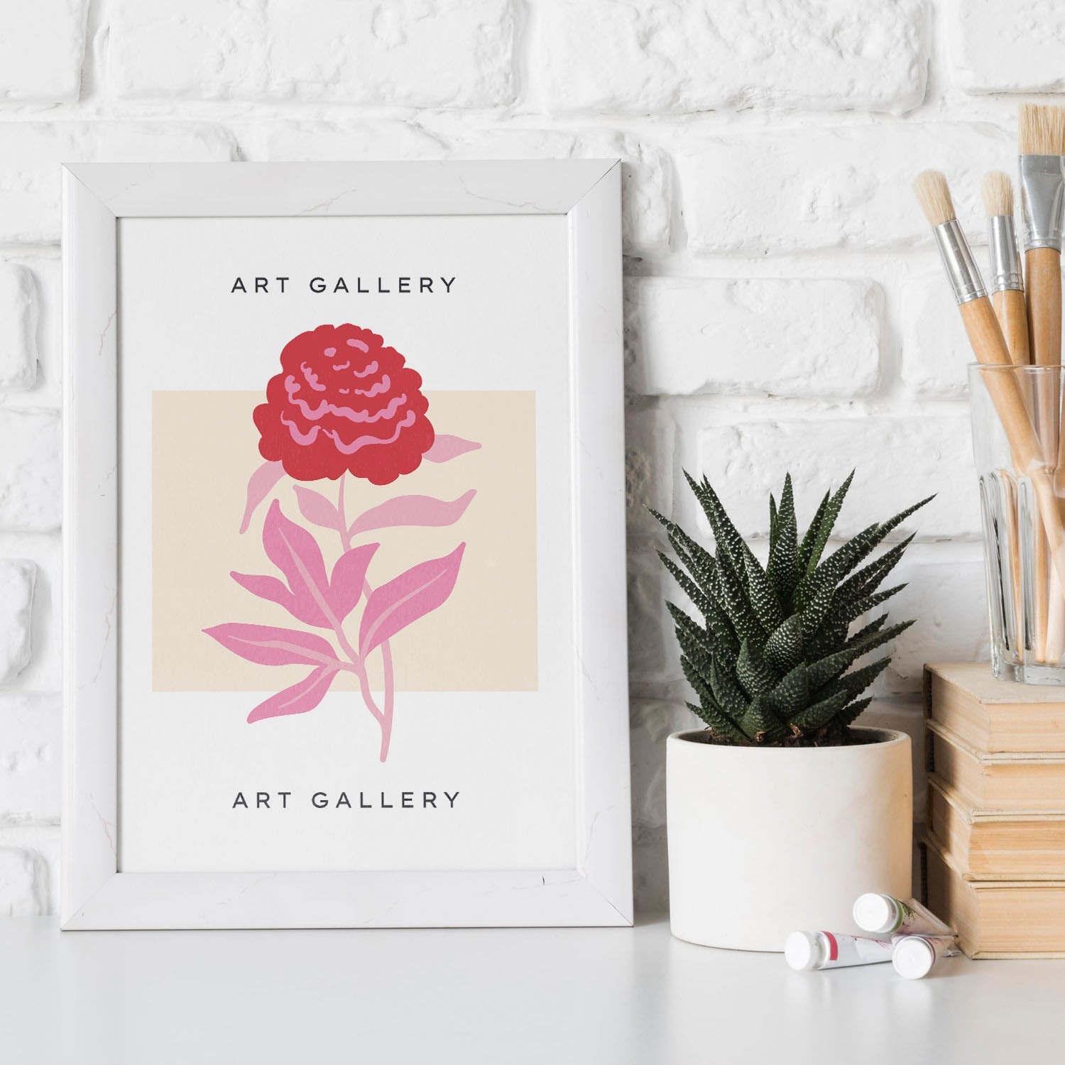 Camellia Flower-Artwork-Nacnic-Nacnic Estudio SL