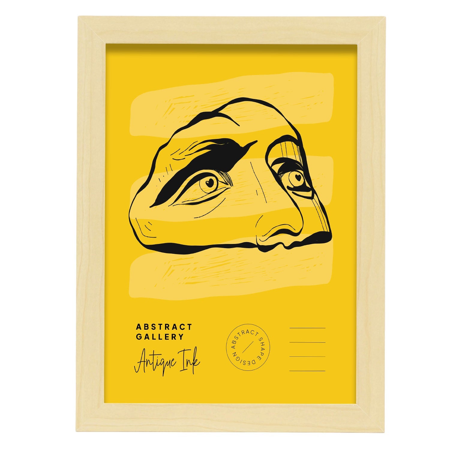 Captivating Eyes-Artwork-Nacnic-A4-Marco Madera clara-Nacnic Estudio SL