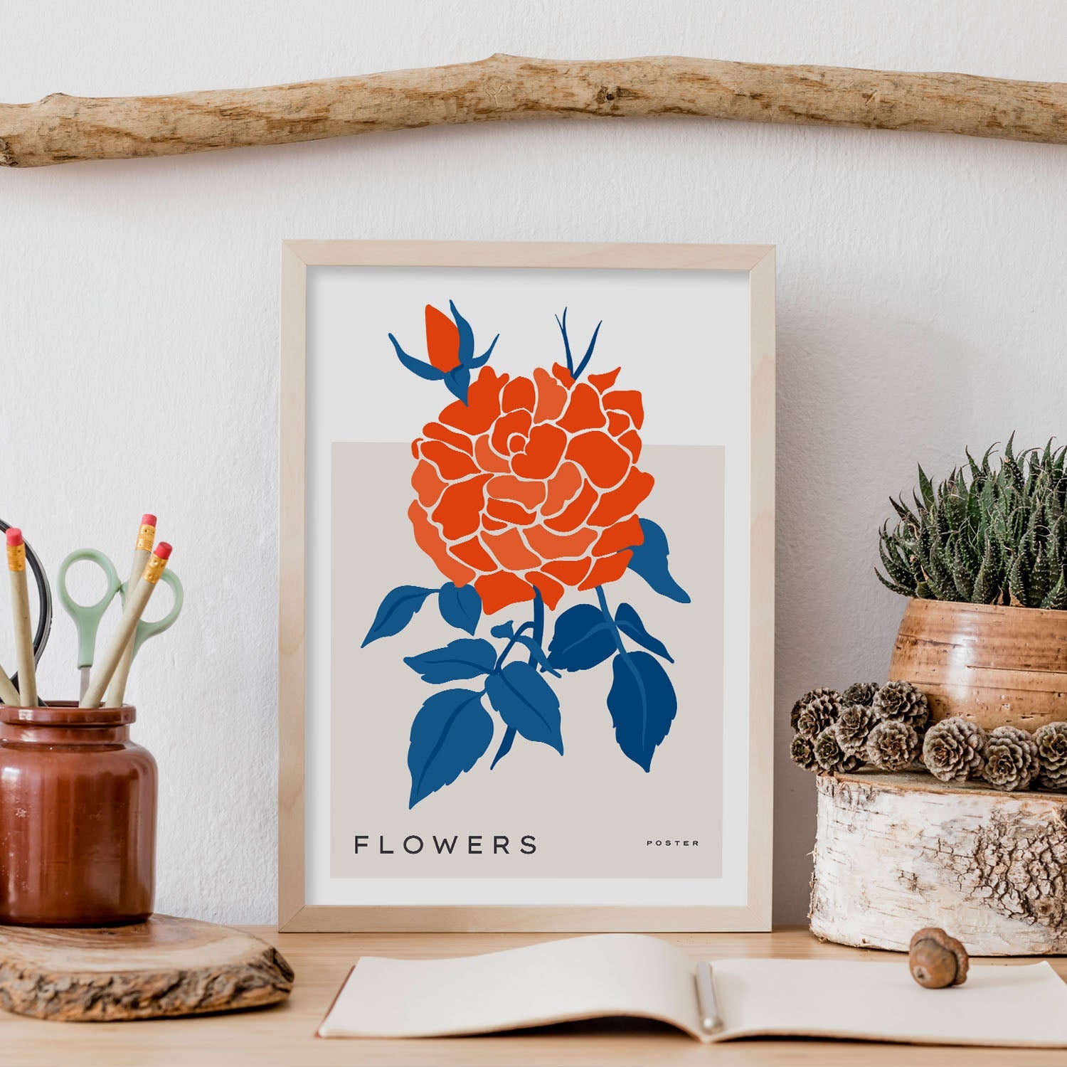 Carnation FLower Bud-Artwork-Nacnic-Nacnic Estudio SL