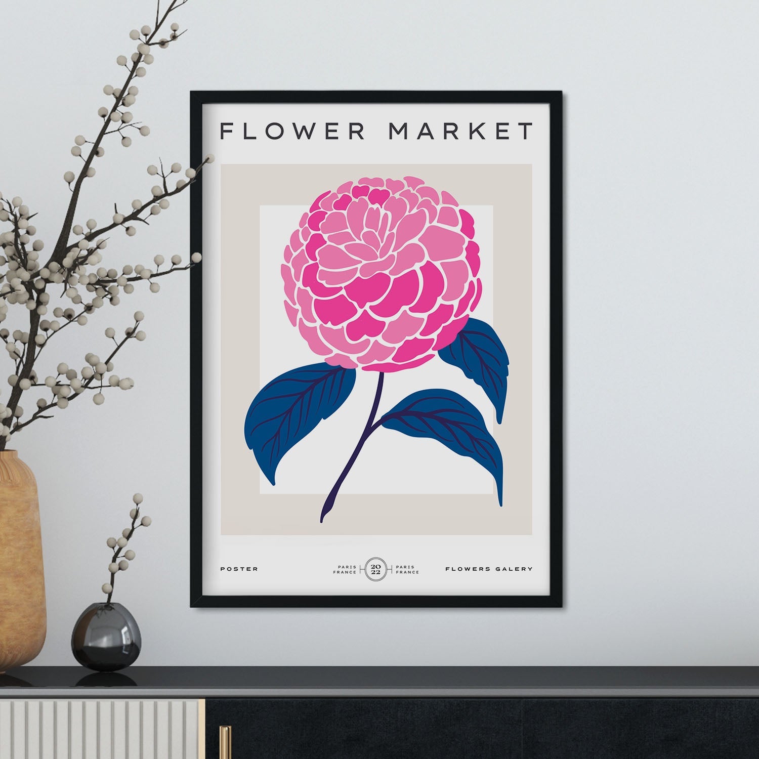 Carnation Flowers-Artwork-Nacnic-Nacnic Estudio SL