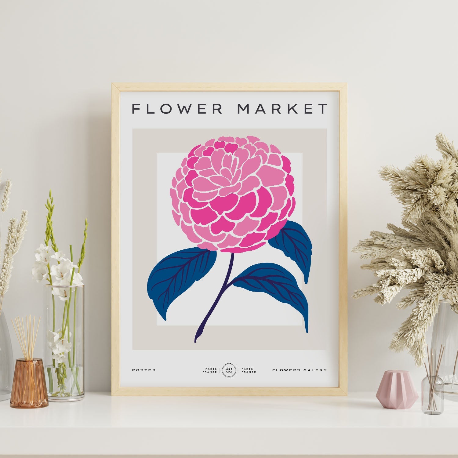 Carnation Flowers-Artwork-Nacnic-Nacnic Estudio SL