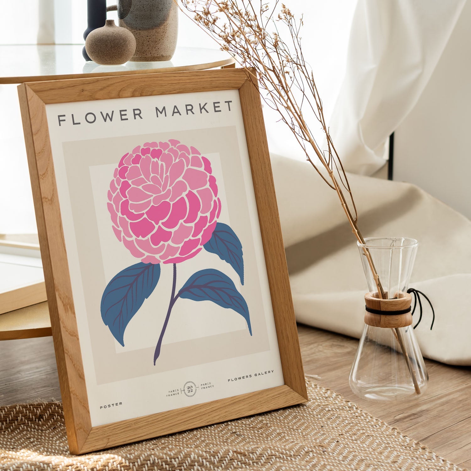 Carnation Flowers-Artwork-Nacnic-Nacnic Estudio SL