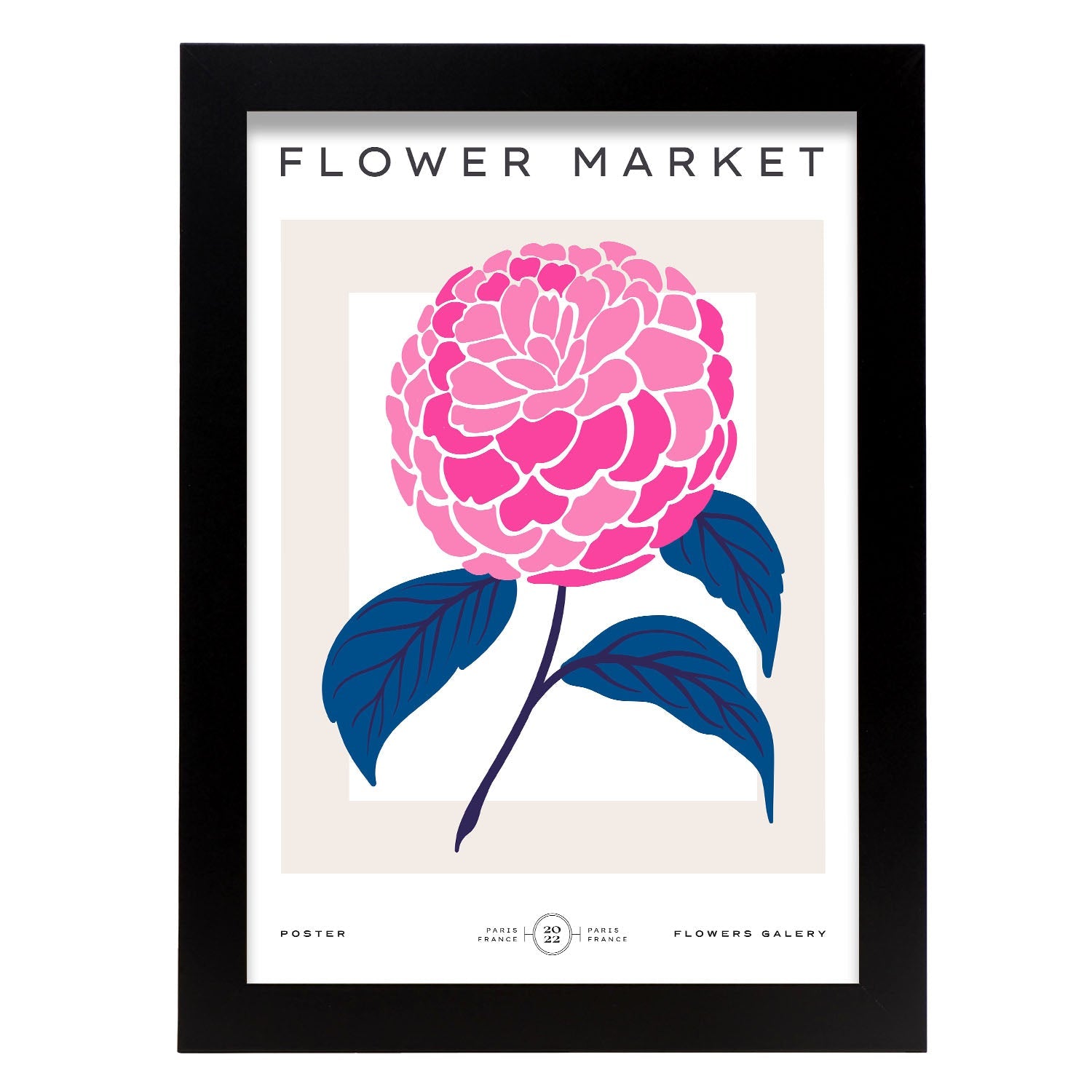 Carnation Flowers-Artwork-Nacnic-A4-Sin marco-Nacnic Estudio SL