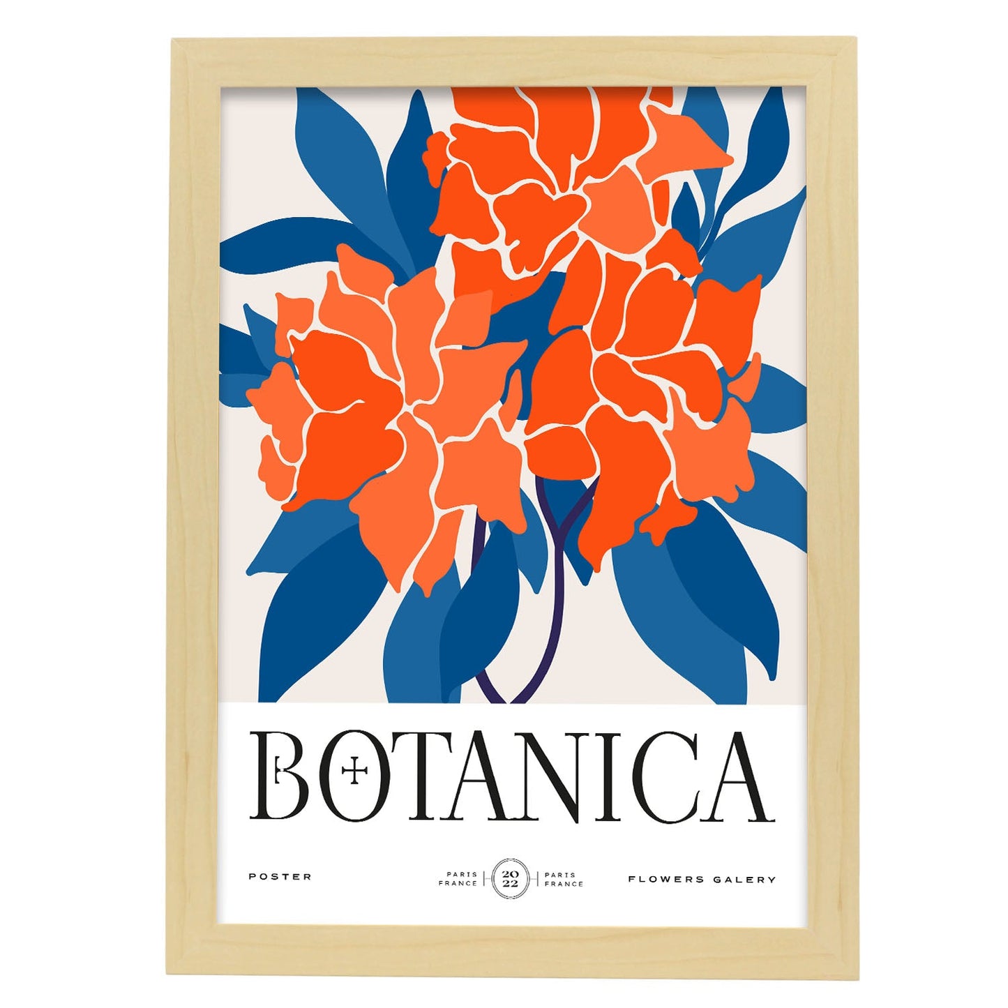Carnations-Artwork-Nacnic-A3-Marco Madera clara-Nacnic Estudio SL