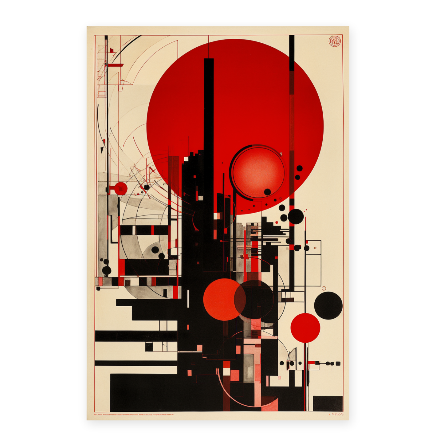 Póster de Cartel BAUHAUS RED SUN