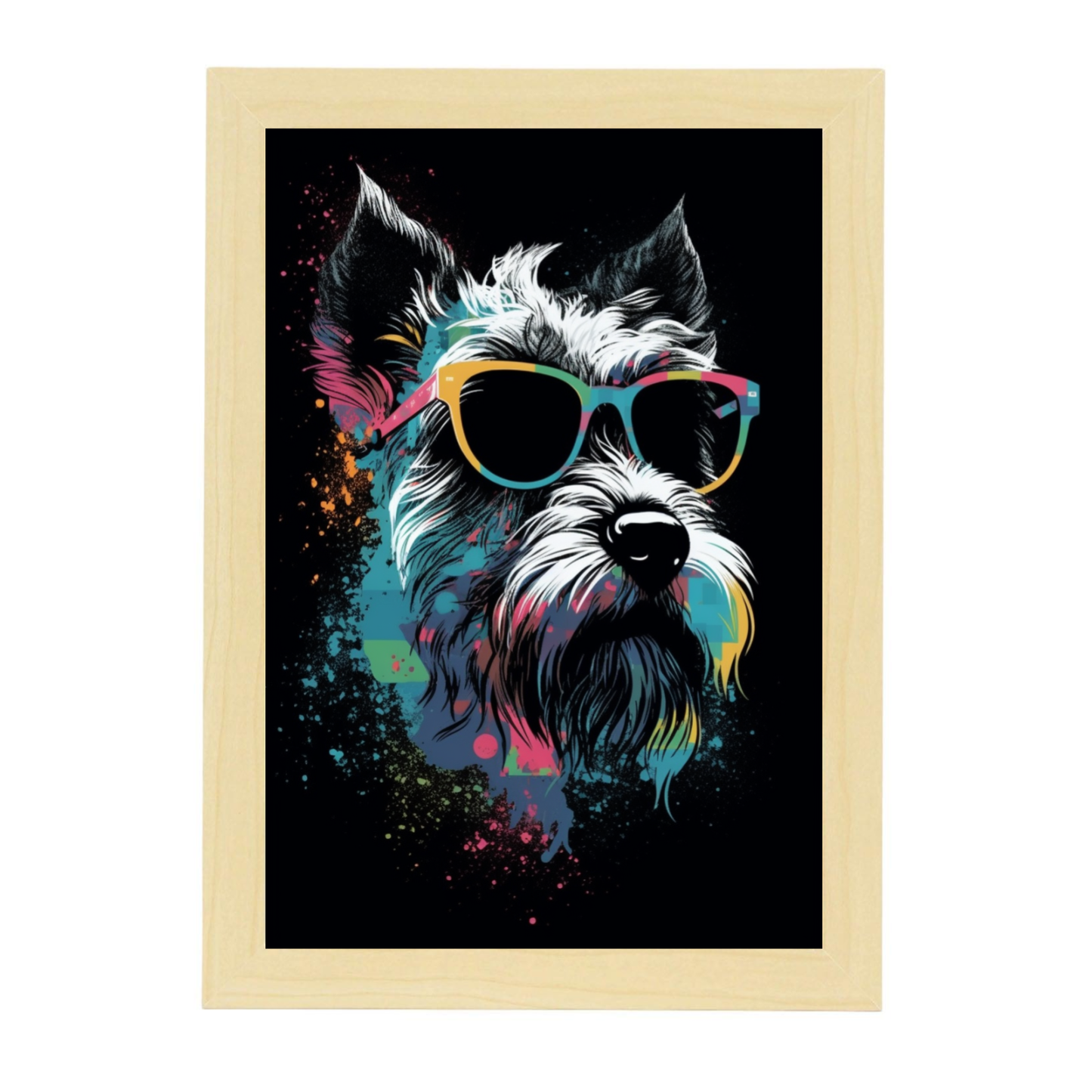 Lámina de Schnauzer con Elvis