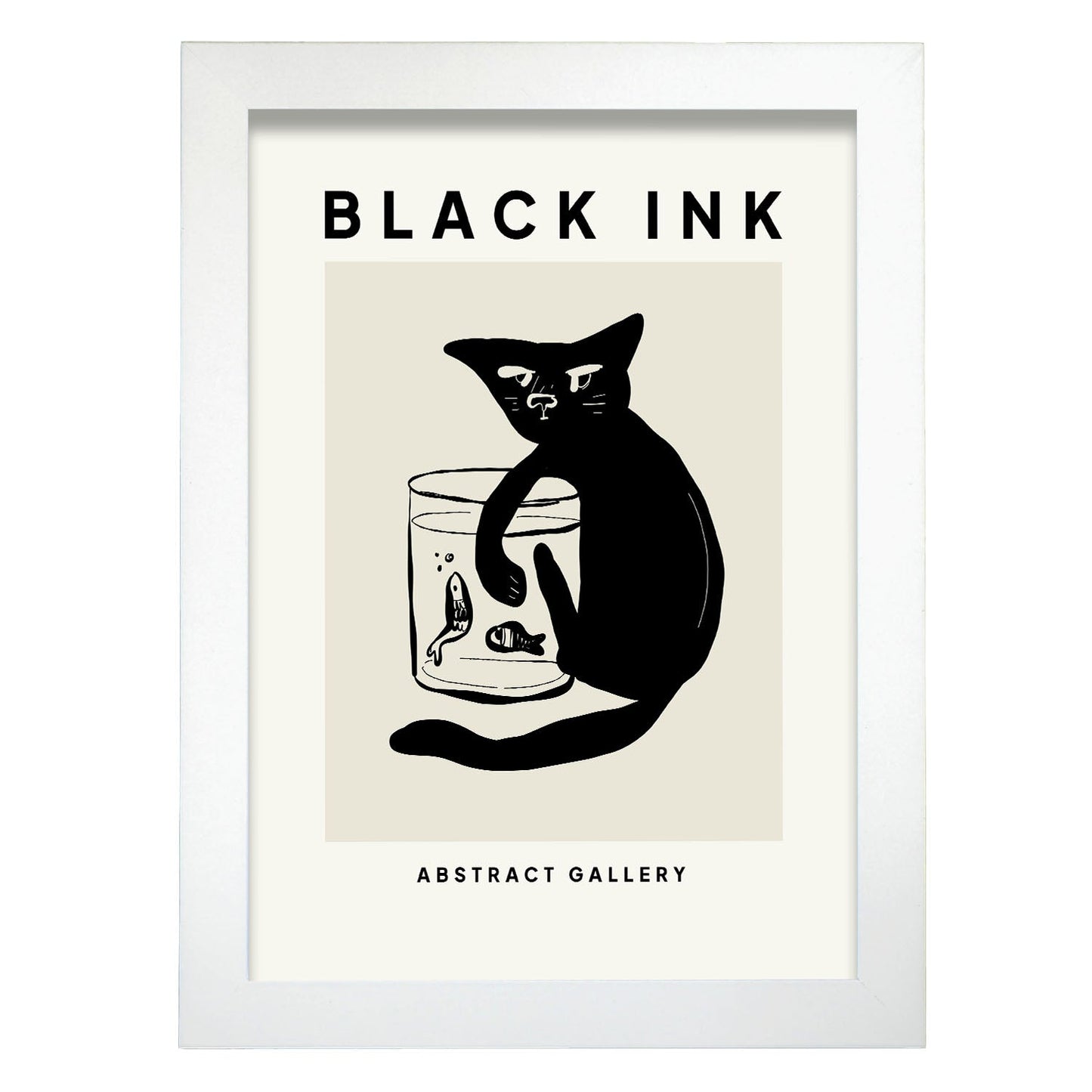 Cat hooking a fish-Artwork-Nacnic-A4-Marco Blanco-Nacnic Estudio SL