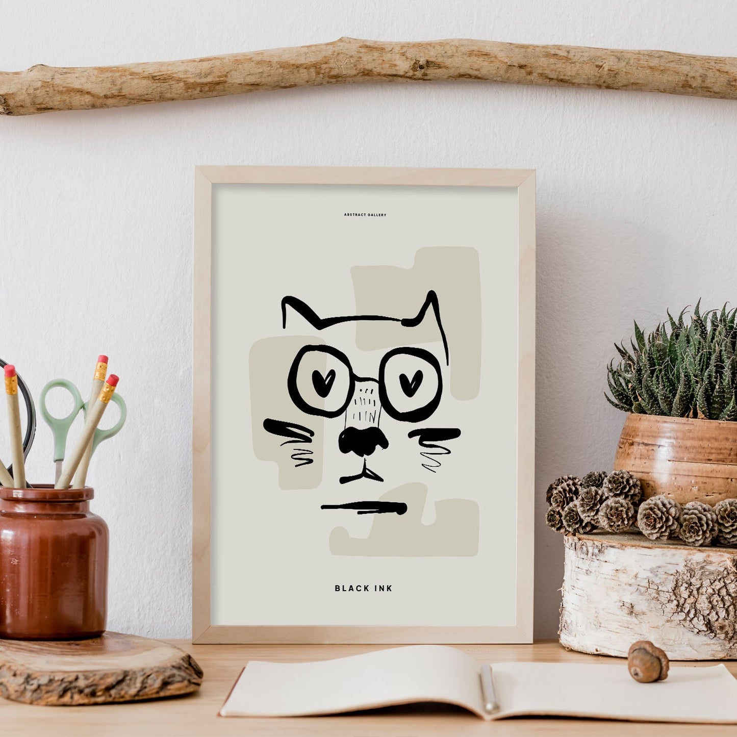 Cat love-Artwork-Nacnic-Nacnic Estudio SL