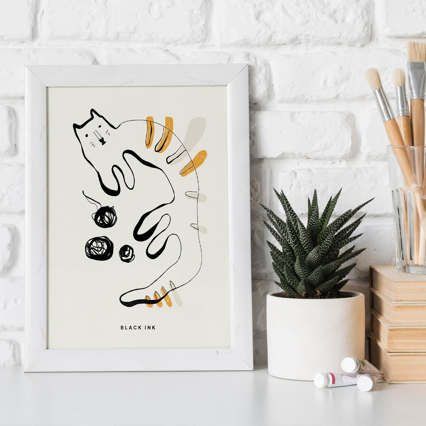 Cat String-Artwork-Nacnic-Nacnic Estudio SL
