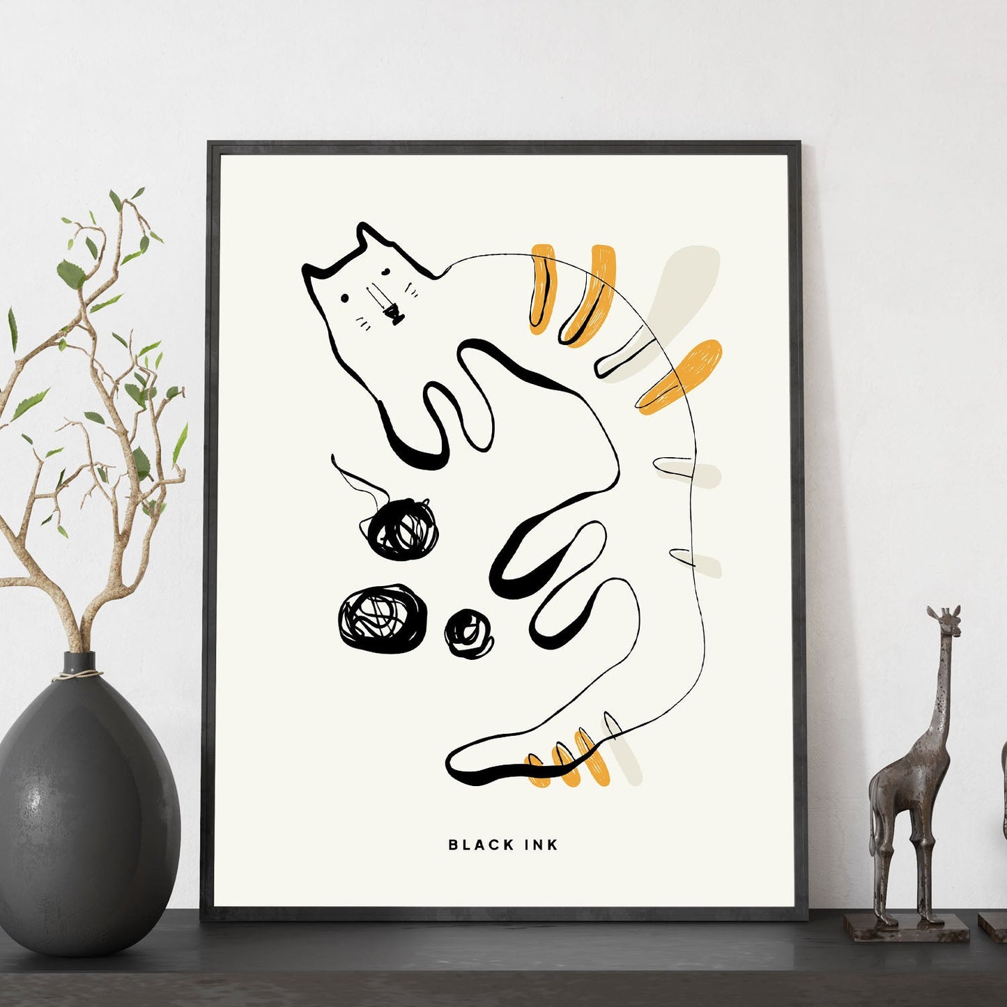 Cat String-Artwork-Nacnic-Nacnic Estudio SL
