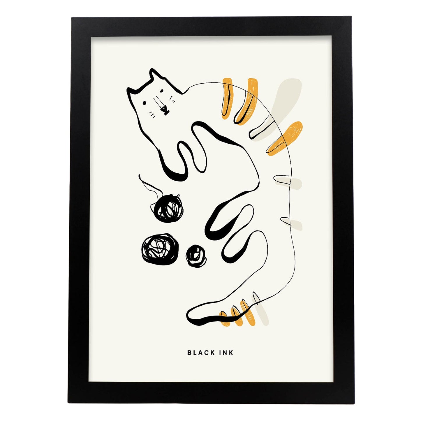 Cat String-Artwork-Nacnic-A3-Sin marco-Nacnic Estudio SL