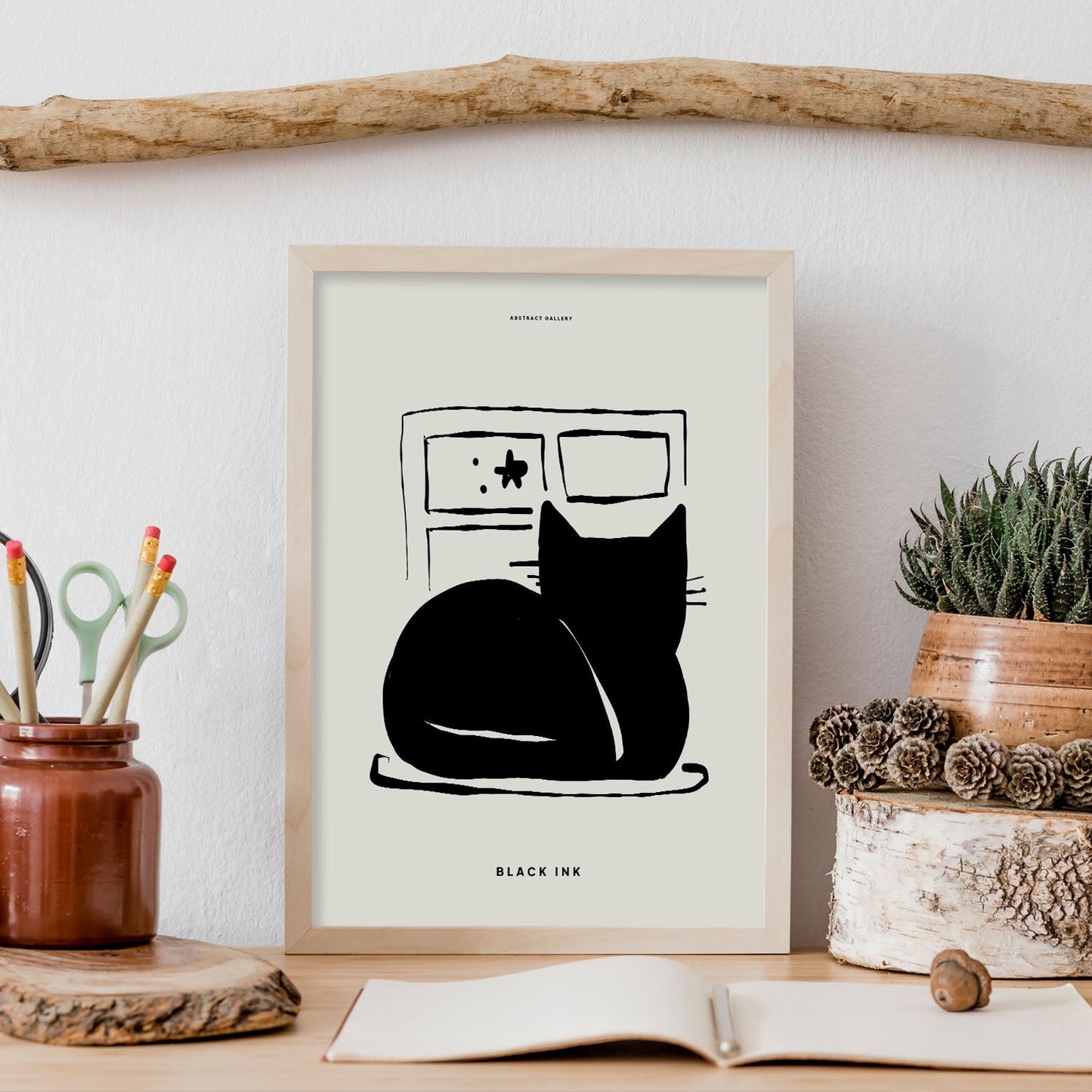 Cat Window-Artwork-Nacnic-Nacnic Estudio SL