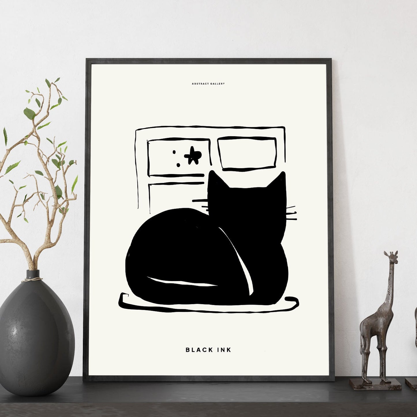 Cat Window-Artwork-Nacnic-Nacnic Estudio SL