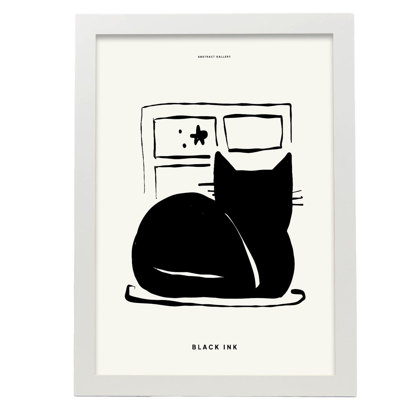 Cat Window-Artwork-Nacnic-A3-Marco Blanco-Nacnic Estudio SL