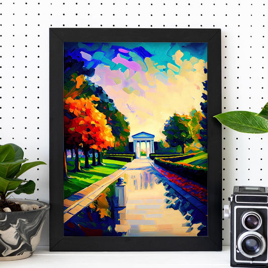 Cementerio Nacional Nacnic Arlington Arlington Virginia USA o. Estampados de arte de pared estético para el diseño de dormitorio o sala de estar.-Artwork-Nacnic-Nacnic Estudio SL