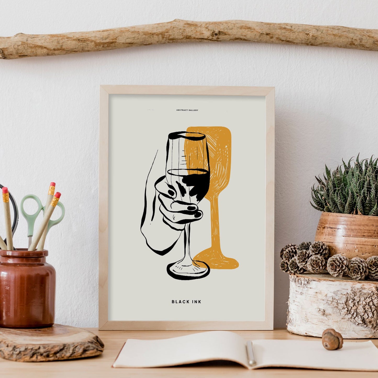 Champagne Glass-Artwork-Nacnic-Nacnic Estudio SL