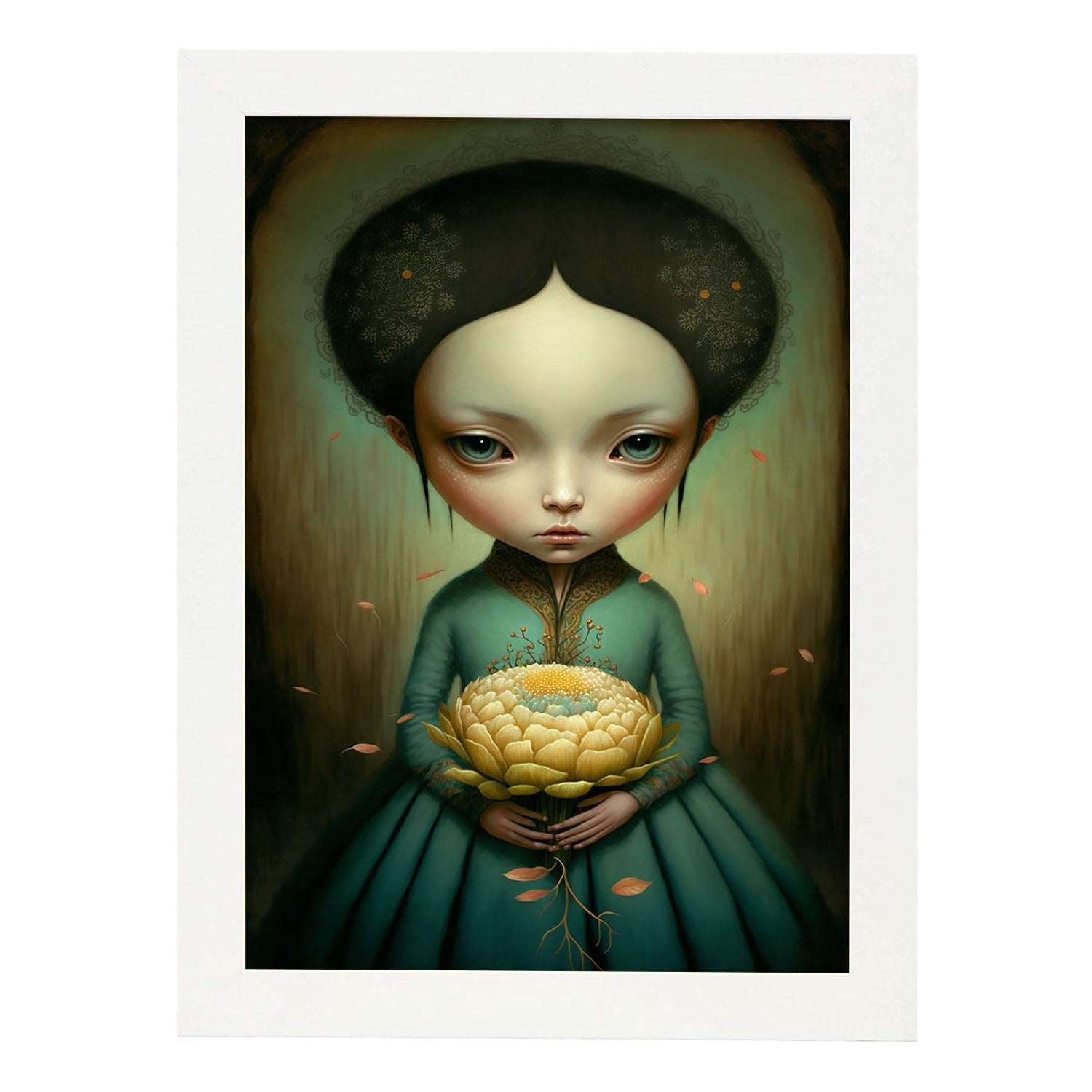 Cinemática supranaturalista nacnica por Duy Huynh Benjamin l 6. Impresiones de arte de pared estética para el diseño de dormitorio o sala de estar.-Artwork-Nacnic-A4-Marco Blanco-Nacnic Estudio SL