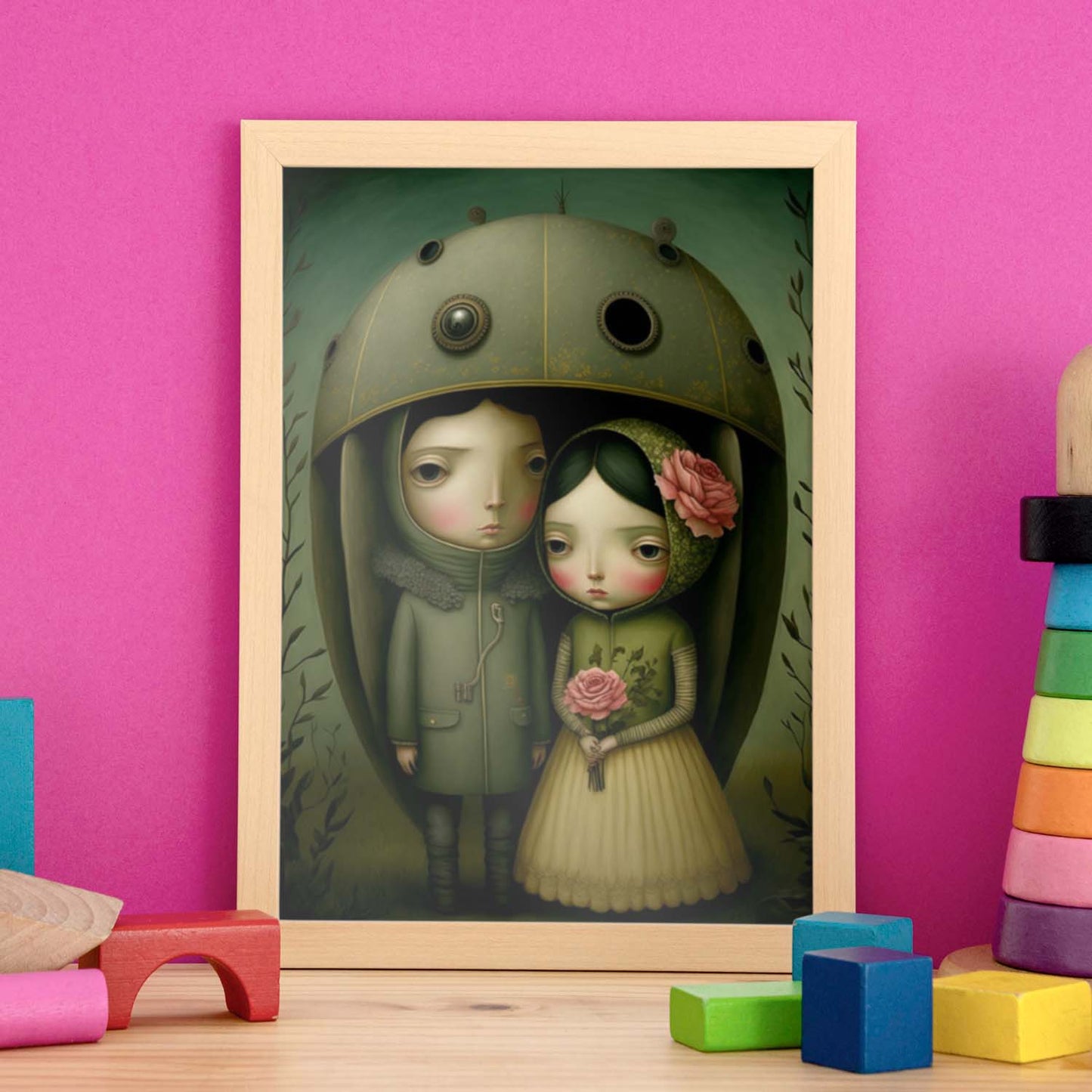 Cinemática supranaturalista nacnica por Duy Huynh Benjamin l. Estampados de arte de pared estético para el diseño de dormitorio o sala de estar.-Artwork-Nacnic-Nacnic Estudio SL