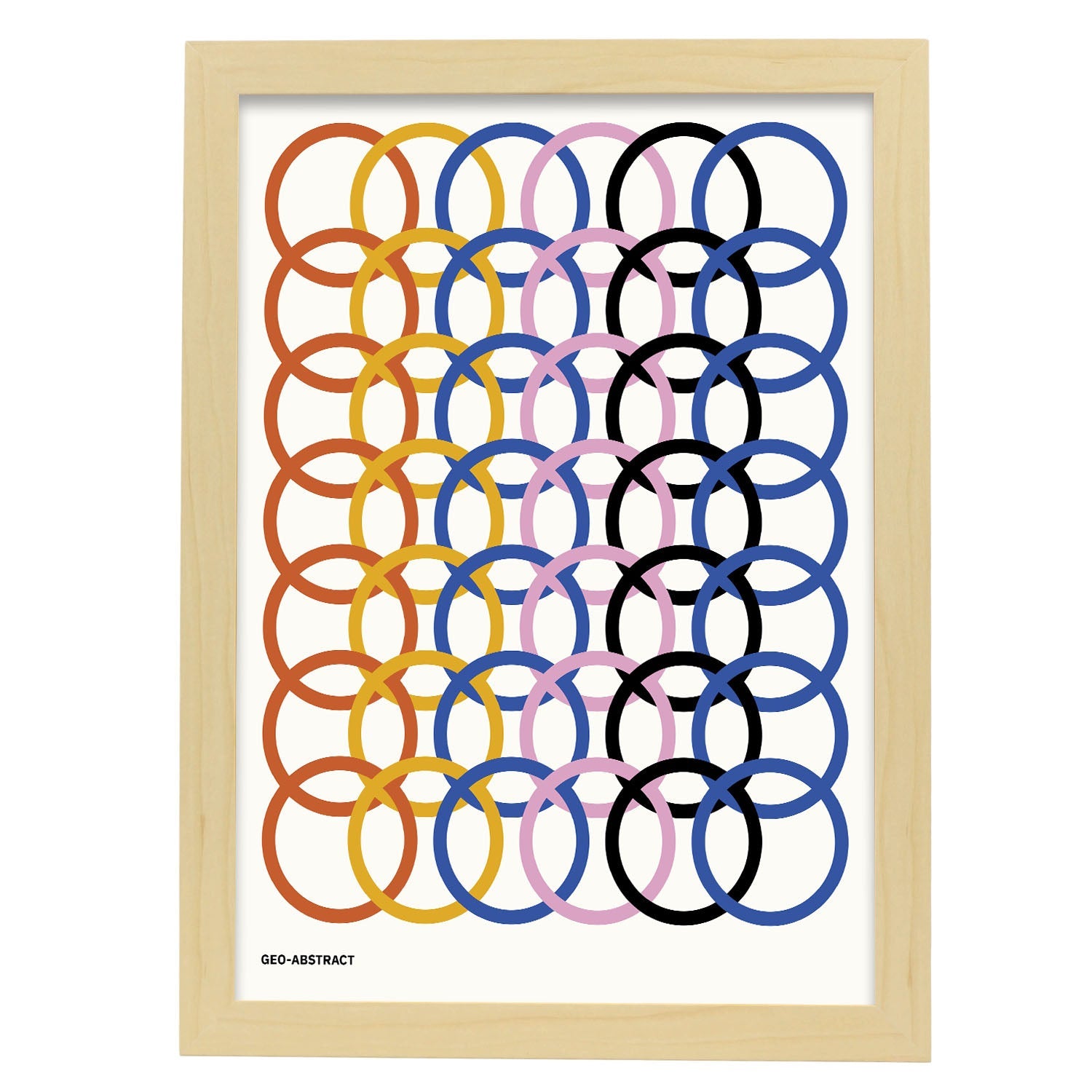 Circular-Artwork-Nacnic-A3-Marco Madera clara-Nacnic Estudio SL