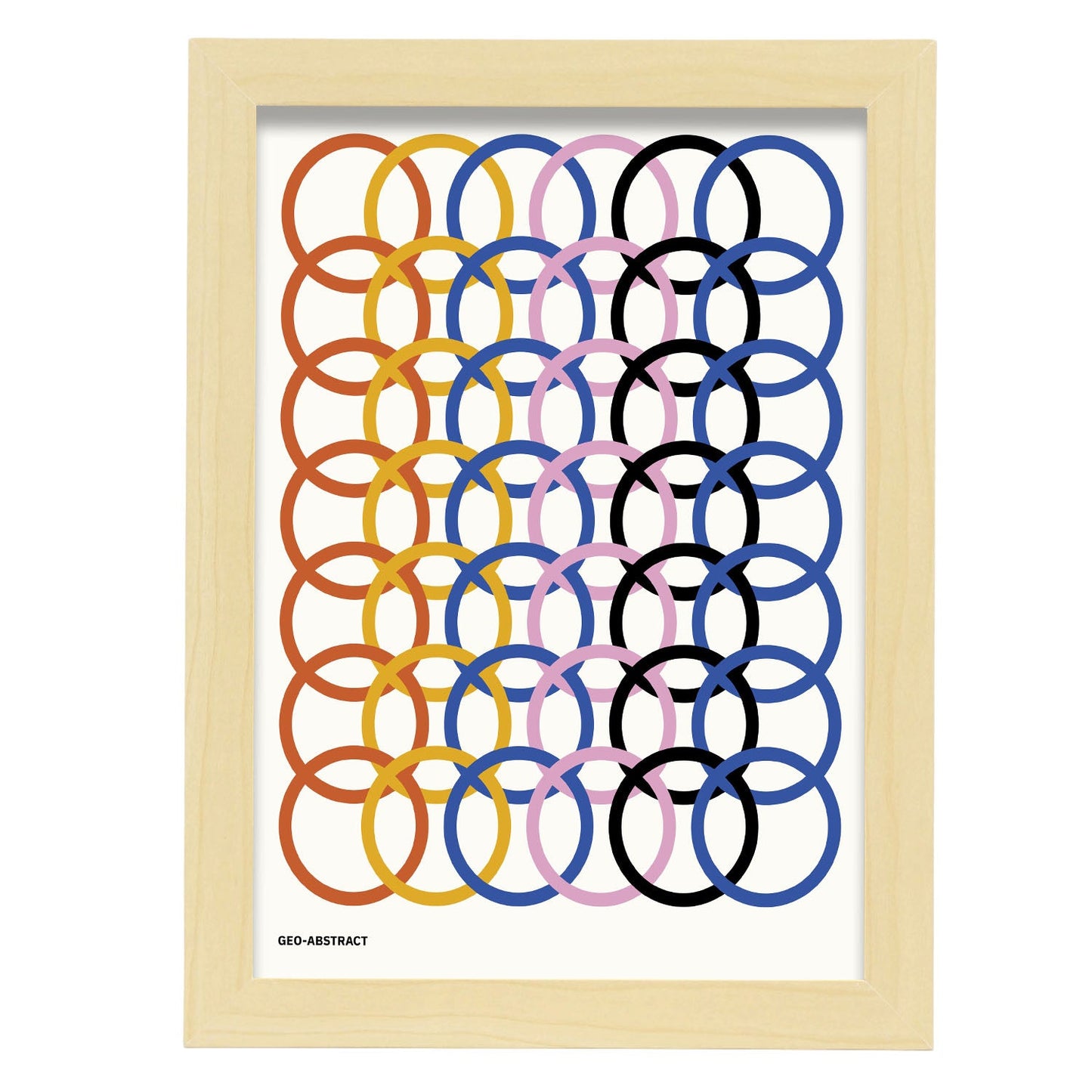 Circular-Artwork-Nacnic-A4-Marco Madera clara-Nacnic Estudio SL