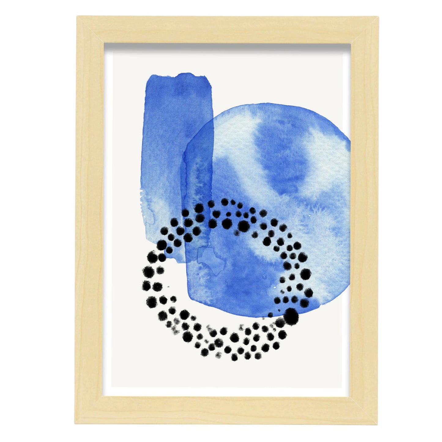 Circular-Artwork-Nacnic-A4-Marco Madera clara-Nacnic Estudio SL