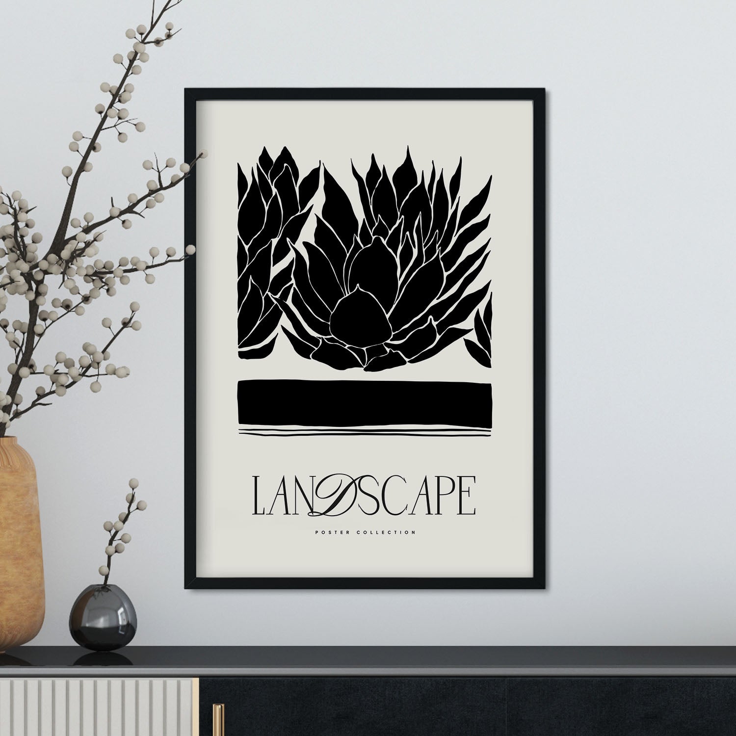 Closeup Succulents-Artwork-Nacnic-Nacnic Estudio SL