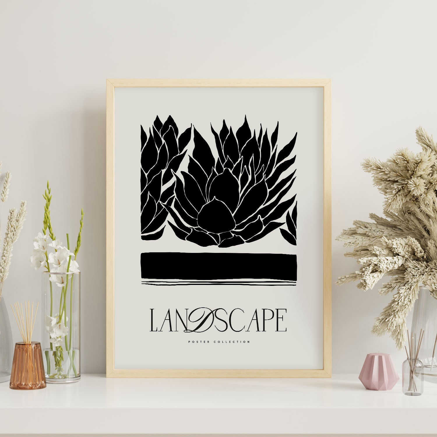 Closeup Succulents-Artwork-Nacnic-Nacnic Estudio SL