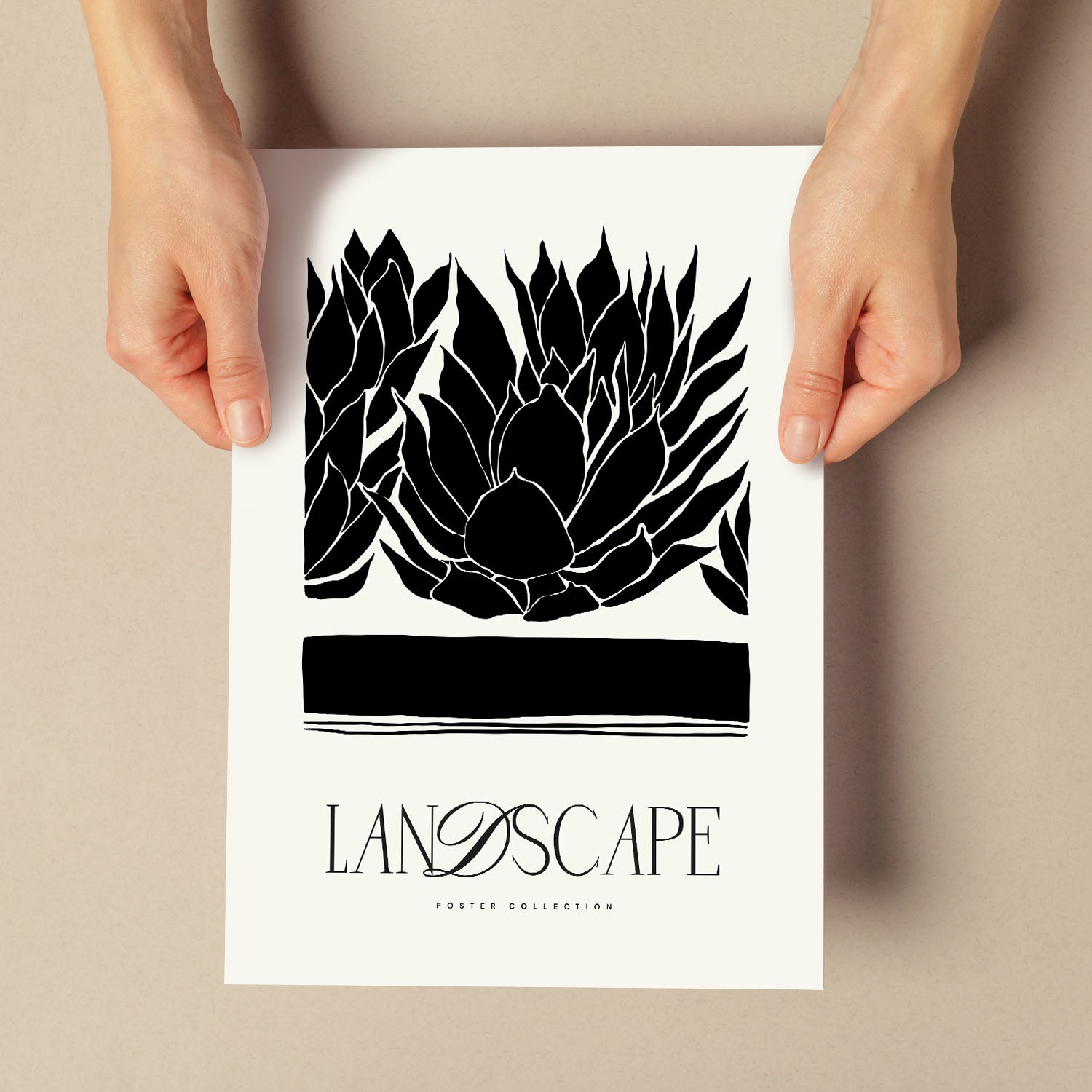 Closeup Succulents-Artwork-Nacnic-Nacnic Estudio SL