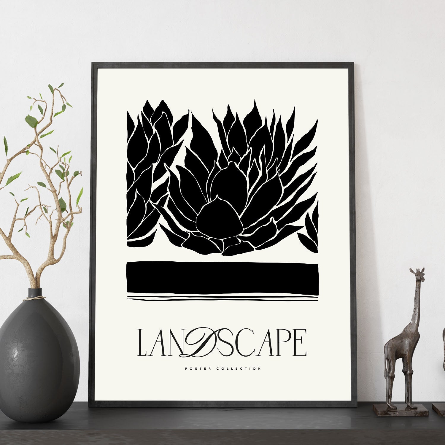 Closeup Succulents-Artwork-Nacnic-Nacnic Estudio SL