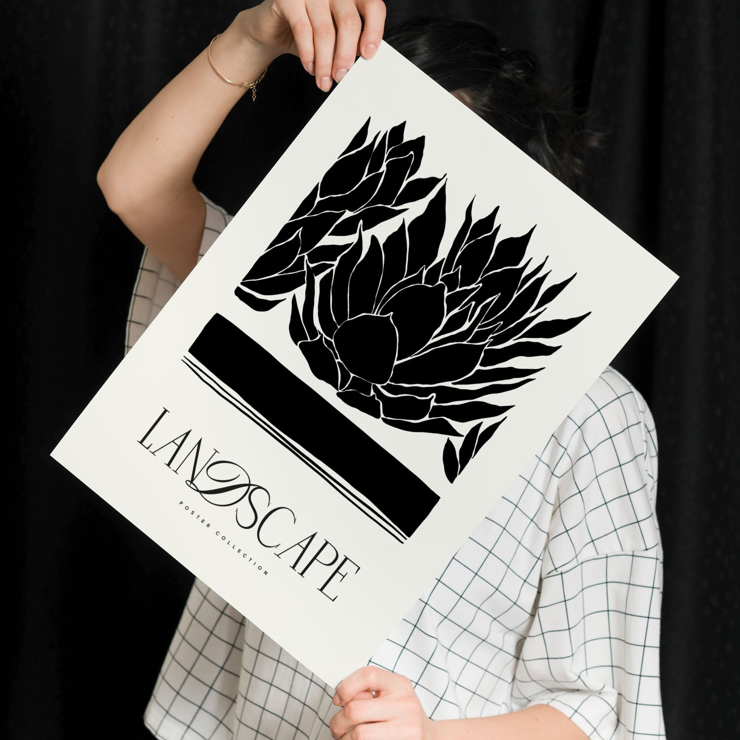 Closeup Succulents-Artwork-Nacnic-Nacnic Estudio SL