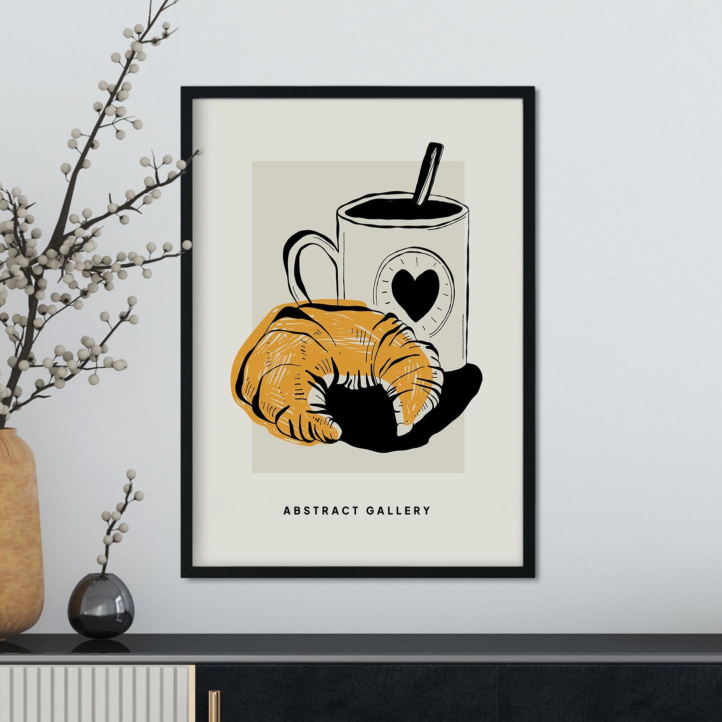 Coffee Croissant-Artwork-Nacnic-Nacnic Estudio SL