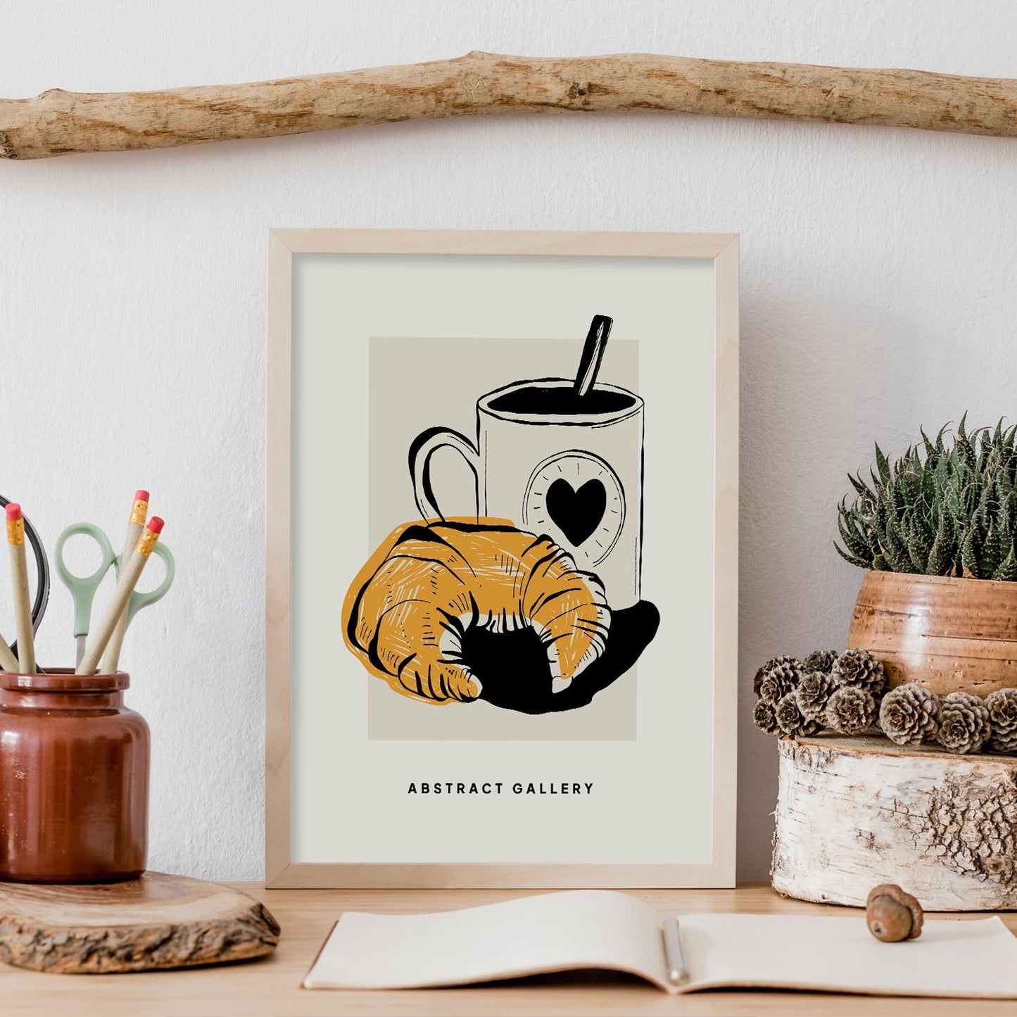Coffee Croissant-Artwork-Nacnic-Nacnic Estudio SL