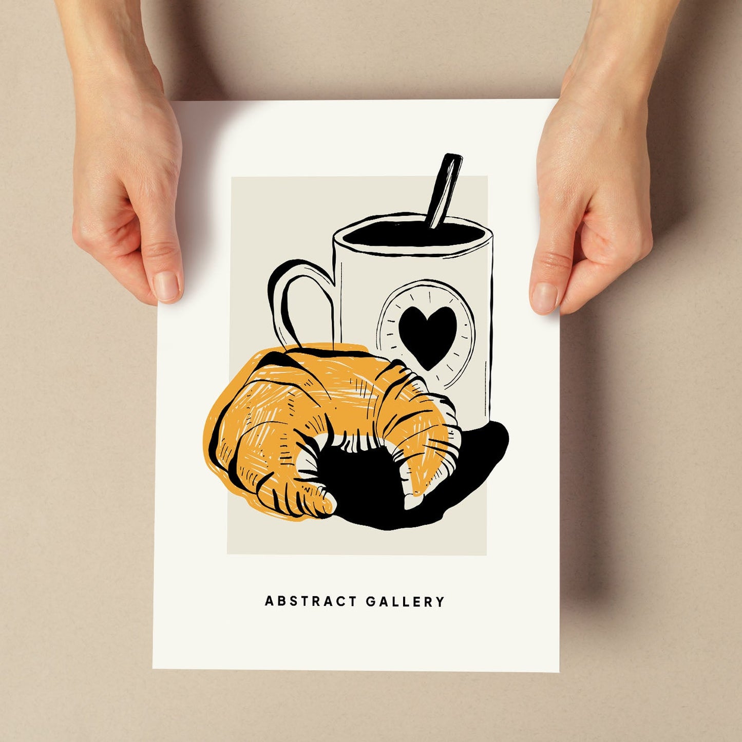 Coffee Croissant-Artwork-Nacnic-Nacnic Estudio SL